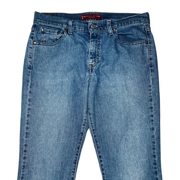 Levi's 515 Jeans Womens 12 Blue Neuveau Boot Cut Stretchy Western Cowgirl Denim - Picture 2 of 14